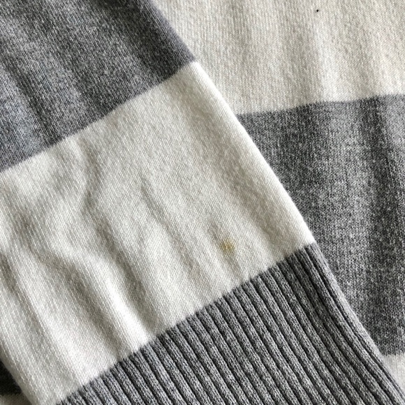 Heather Gray and White Stripe Tunic Mini Dress - Picture 3 of 5